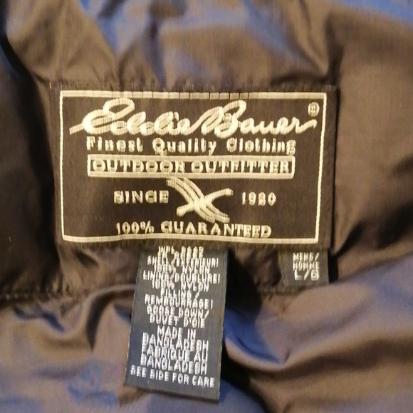 Eddie Bauer Down Vest Large - Picture 5 of 6